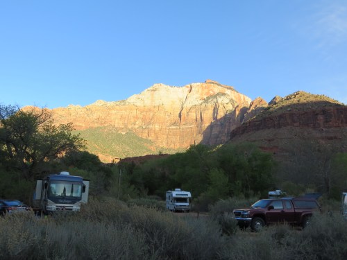 An hour later, when I was getting ready to leave the park, the view's intensity had changed significantly. I'm glad I' an early riser. -- Photo by Pat Bean 