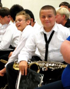 And what's fun is that I get to do such things as attend Tony and Patrick's band concerts, which I did just this past Thursday.-- Photo by Pat Bean