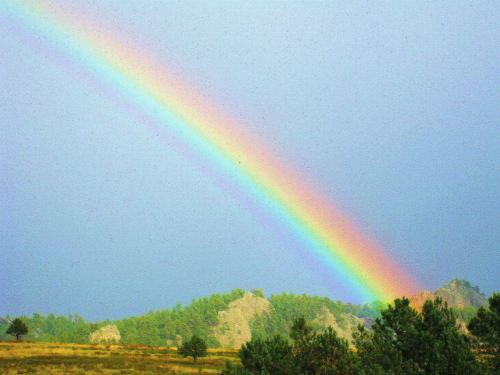 You may never find that pot of gold at the end of a rainbow, but that shouldn't keep you from looking. -- Photo by Pat Bean 
