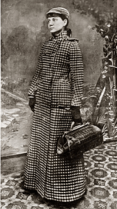 Nellie Bly as she began her record-setting 1889 around-the-world trip. -- Wikimedia photo 
