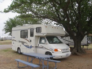 Gypsy Lee, Me and Maggie's home for eight years. Pepper was my companion for the final year of my living on the road life style. -- Photo by Pat Bean 