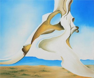 Pelvis and blue sky by Georgia O'Keeffe