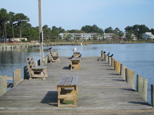 A scene from my past: This pier is located on Chincoteague Island in Virginia, and I sat on it in 2006 and watched birds. -- Photo by Pat Bean