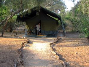 Our tent in Pornini Camp in Kenya. -- Photo by Pat Bean 