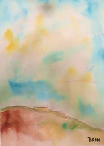 Another of my watercolor sky exercises. -- Art by Pat Bean 
