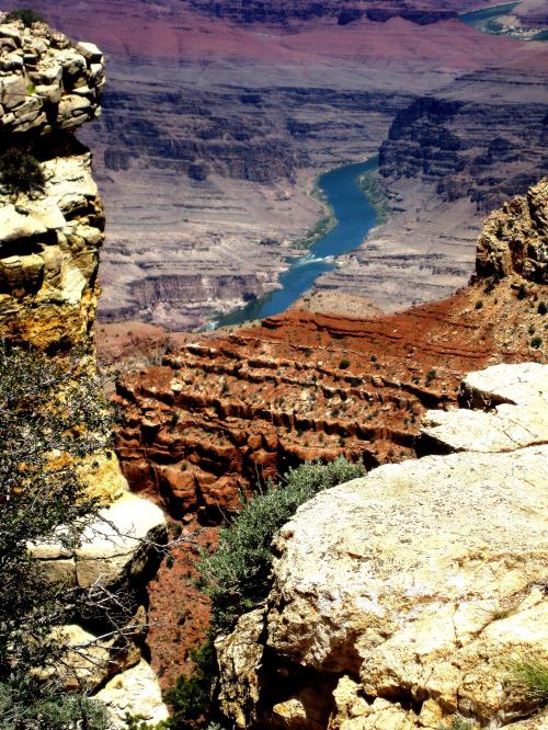 Looking down at the Colorado River in the Grand Canyon.-- Photo by Pat Bean 