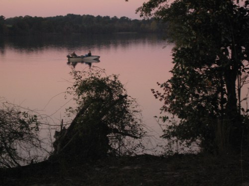A magical moment at W.F. Jackson Park in Alabama -- at crepuscular.   