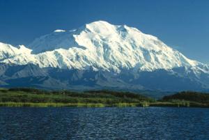 And this mountain, the tallest in North America, has two names: Denali and Mount McKinley.-- Wikimedia photo