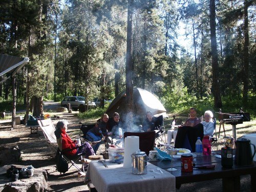 Everything tastes good when you're camping beside the Snake River in Wyoming. --Photo by Kim Perin.