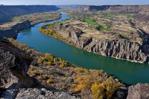 The Snake River Canyon, Idaho. Wikimedia photo 